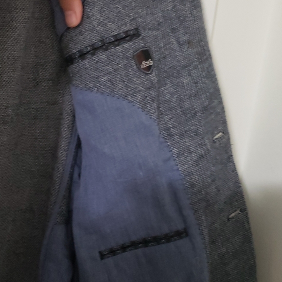 Men's Blazer Grey two tone - Picture 5 of 8